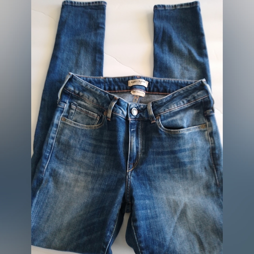 Perfect Levi’s Made & Crafted LMC Empire Skinny jeans Distressed Med Blue-27